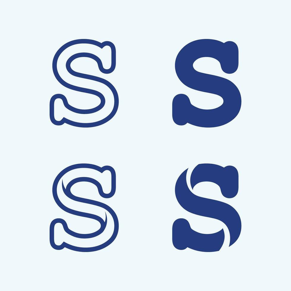 vetor de design de logotipo s de carta corporativa de negócios.