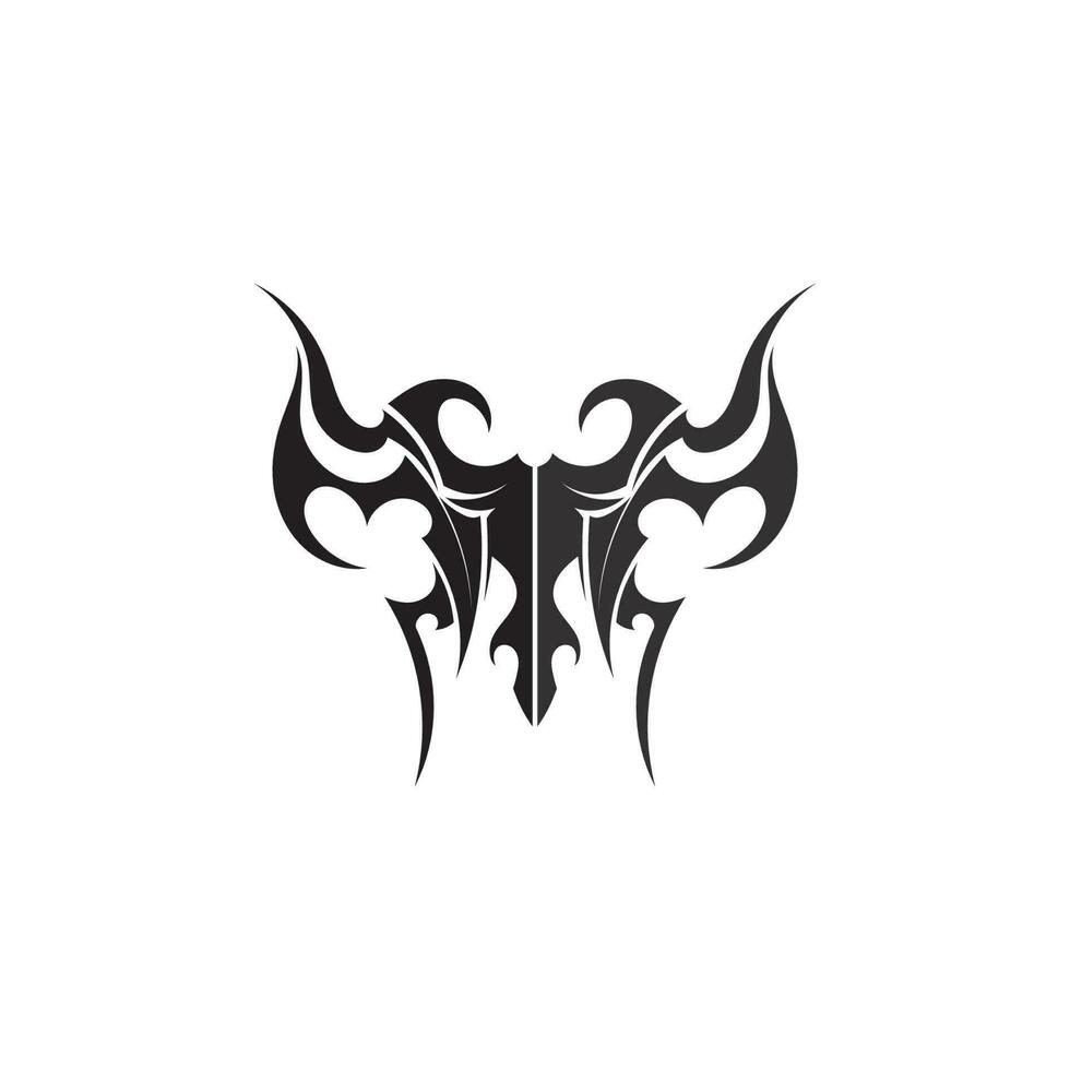 ícone de tatuagem étnica tribal ilustração vetorial logotipo vetor