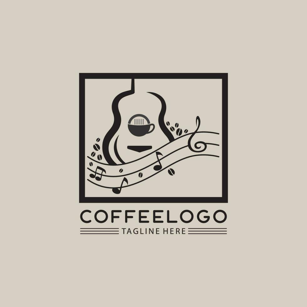 modelo de logotipo de xícara de café vetor