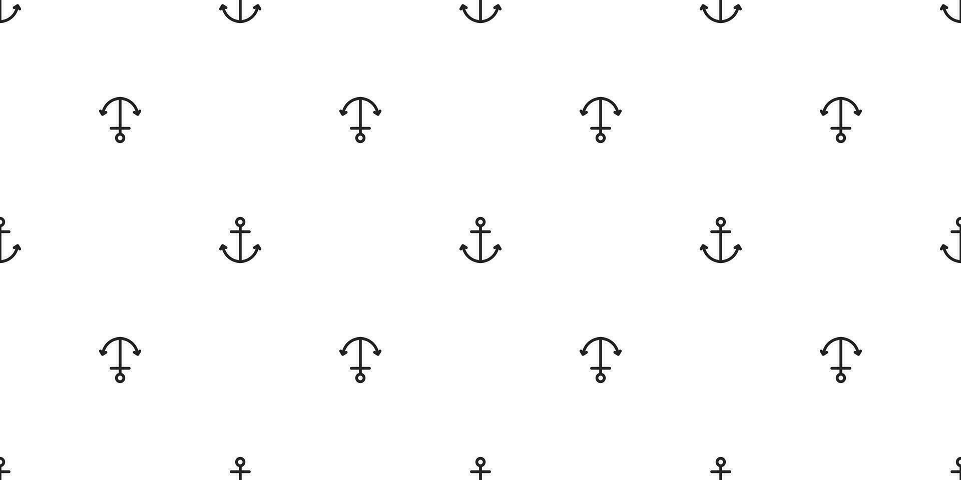 âncora desatado padronizar vetor barco leme pirata cachecol isolado marítimo mar oceano náutico repetir papel de parede telha fundo
