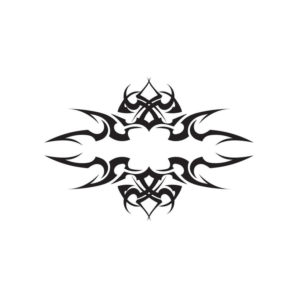 ícone de tatuagem étnica tribal ilustração vetorial logotipo vetor