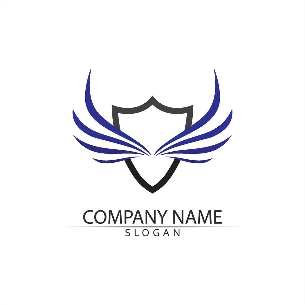 falcon logo template vector