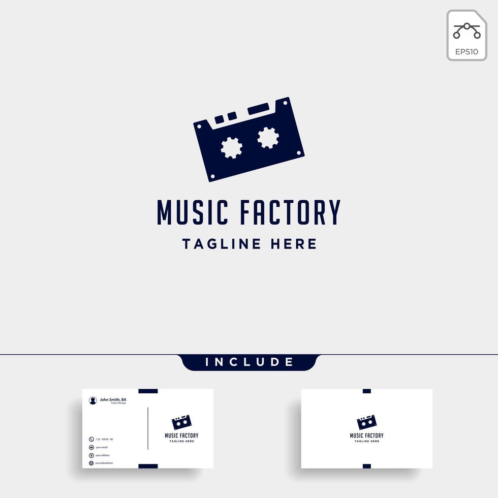 music gear logo design studio fone de ouvido microfone cassete vetor ícone monoline