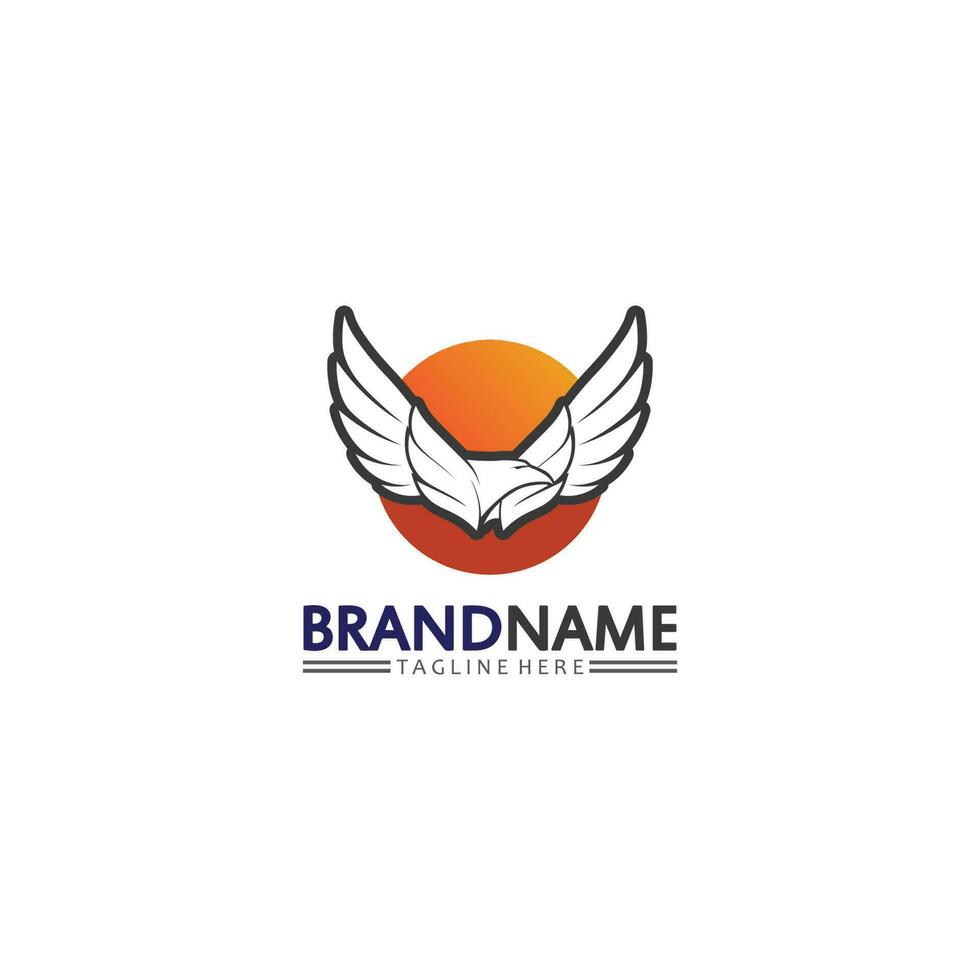 falcon logo template vector