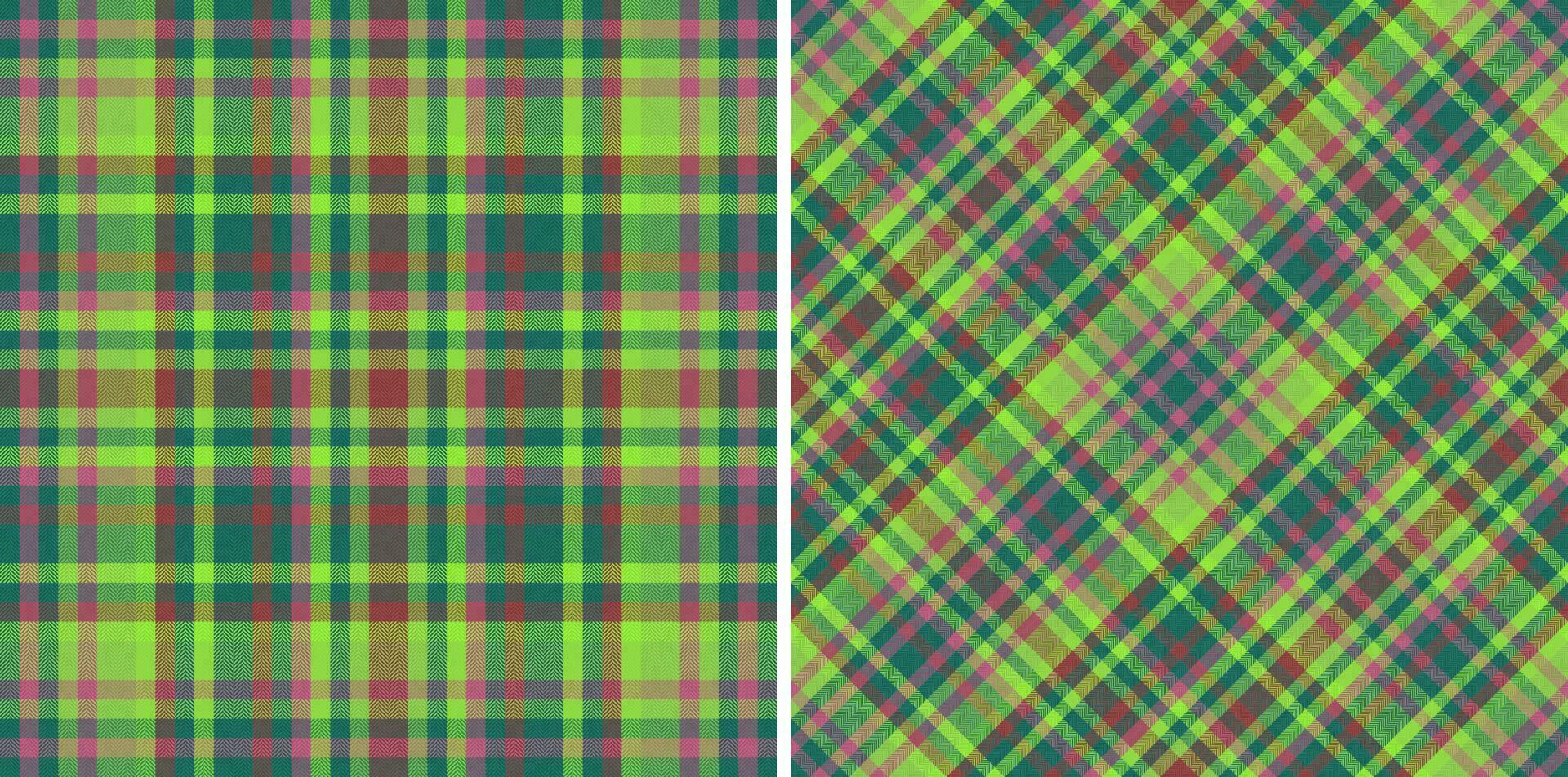 Verifica fundo padronizar. vetor tartan xadrez. desatado textura tecido têxtil.