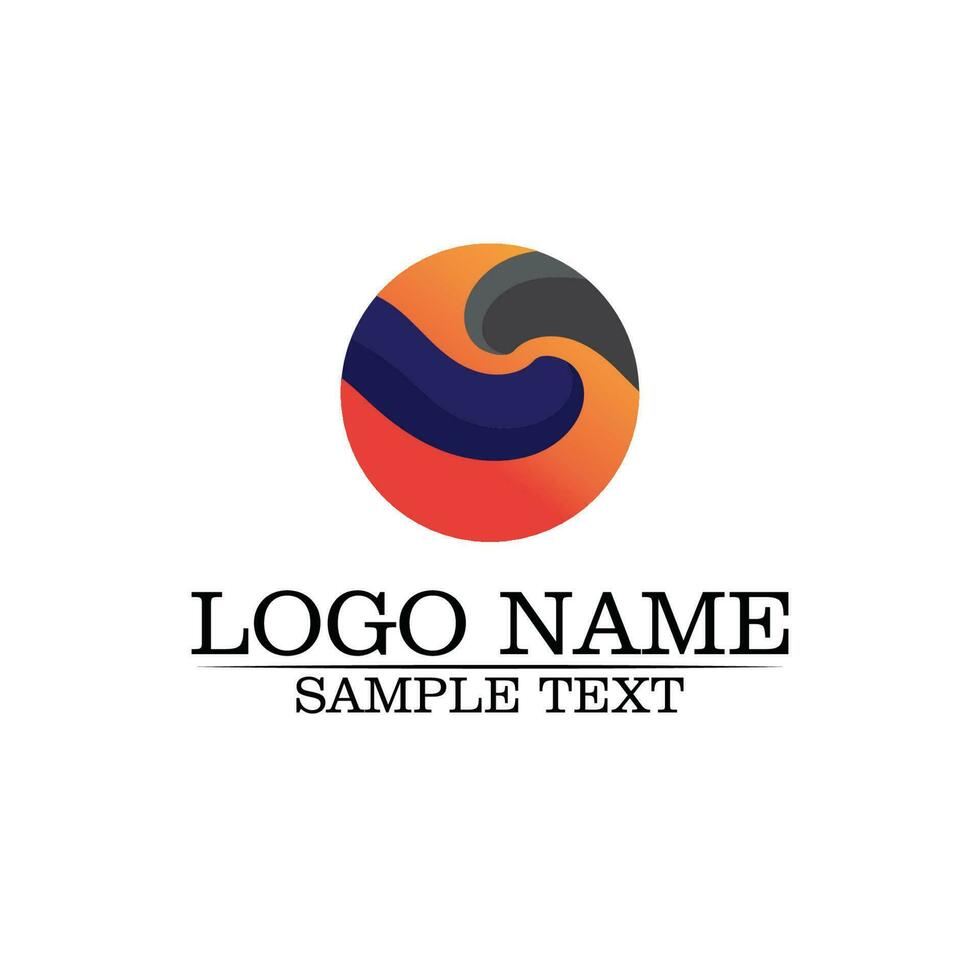 vetor de design de logotipo s carta corporativa de negócios