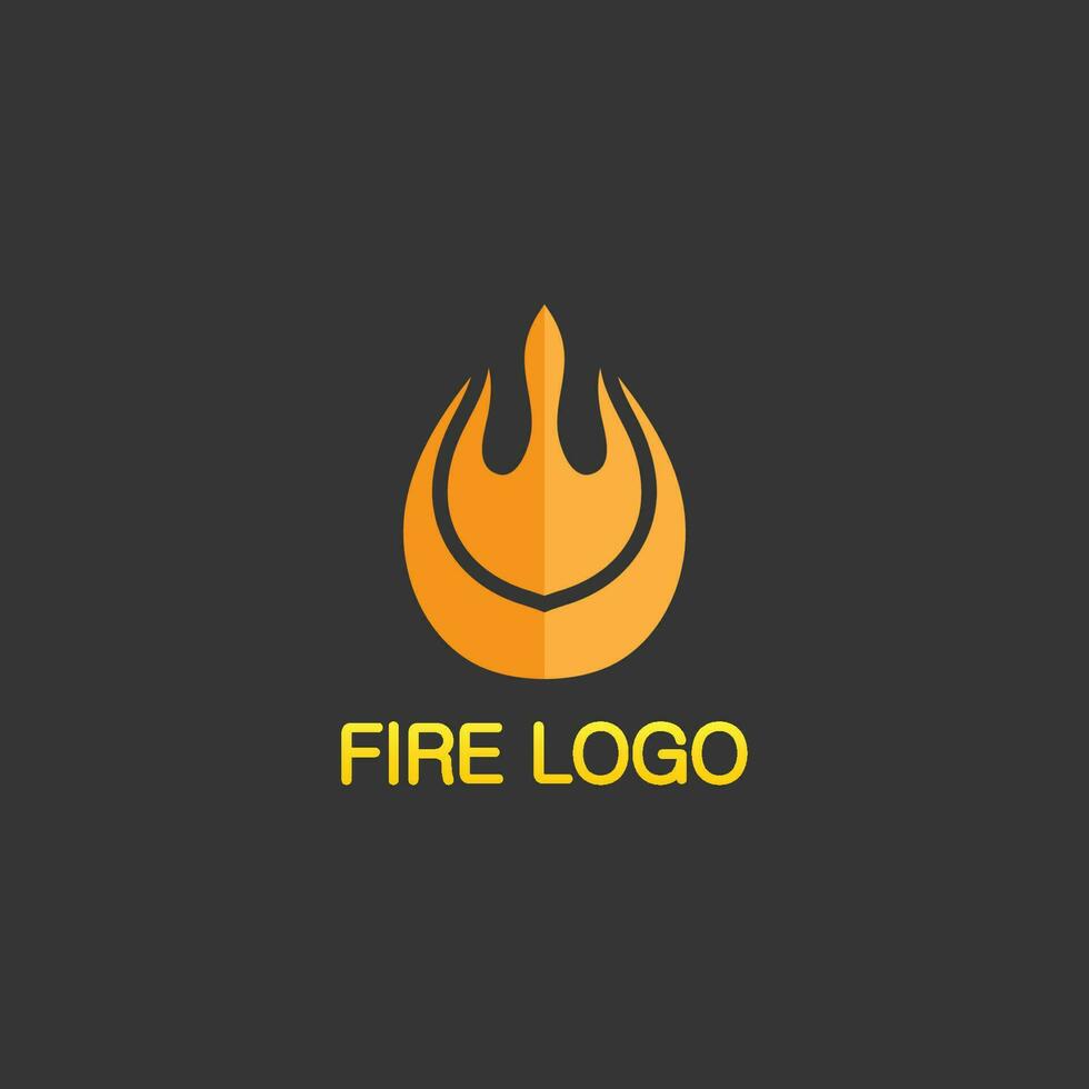 logotipo e ícone de fogo, elemento flamejante vetorial chama ilustração design energia, quente, aviso, sinal de cozimento, logotipo, ícone, luz, energia, calor vetor