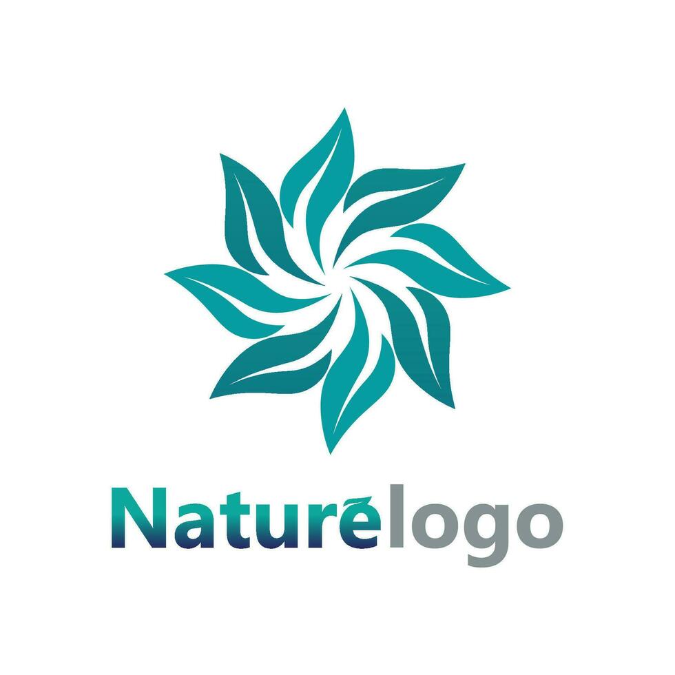 vetor de design de logotipo de folha para modelo de símbolo de natureza editável, ícone de vetor de elemento de natureza de ecologia de logotipo de folha verde.