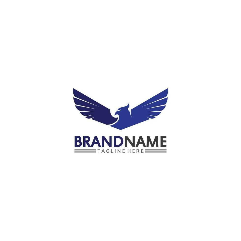 falcon logo template vector