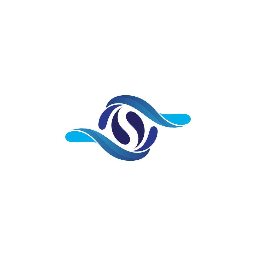 aplicativo de ícones de logotipo e símbolos de vetor de ondas de praia