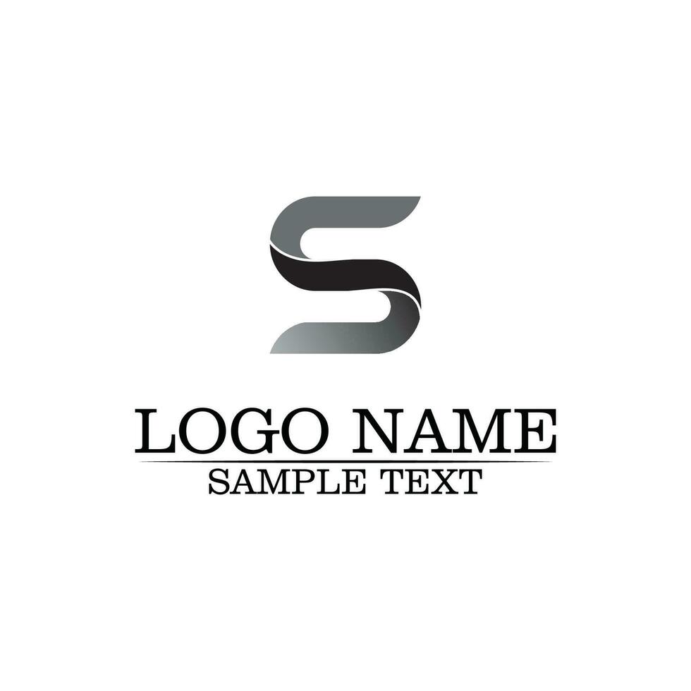 vetor de design de logotipo s carta corporativa de negócios