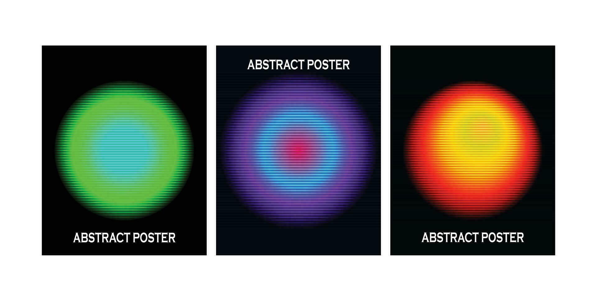 gradiente cor. néon gradiente círculo. circular colorida vetor Projeto para fundo, holográfico poster.