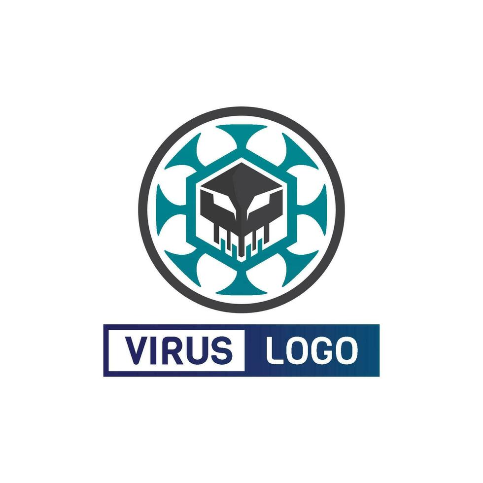 vírus corona vetor de vírus e logotipo de design de máscara vetor viral e símbolo de ícone de design