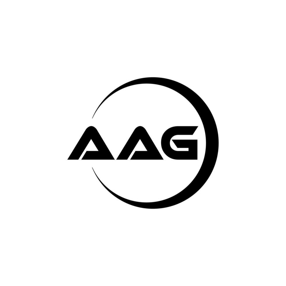 aag carta logotipo Projeto dentro ilustração. vetor logotipo, caligrafia desenhos para logotipo, poster, convite, etc.