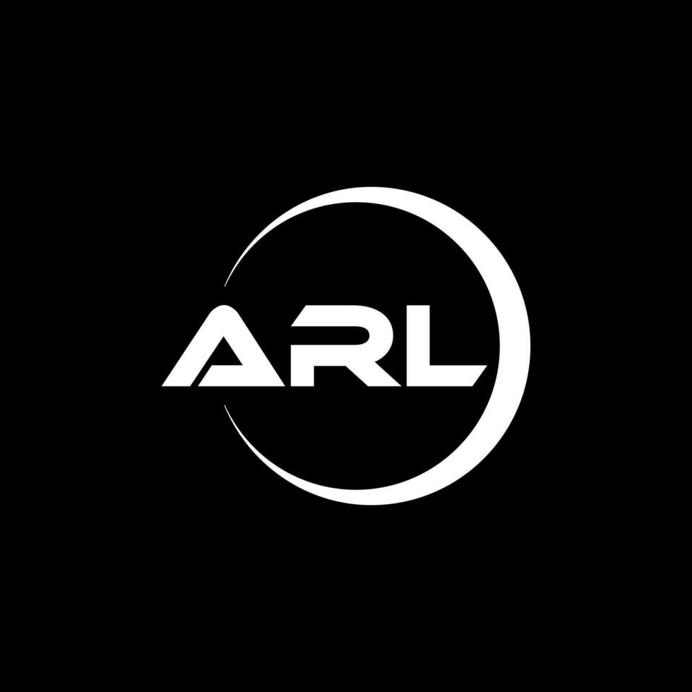 arl carta logotipo Projeto dentro ilustração. vetor logotipo, caligrafia desenhos para logotipo, poster, convite, etc.