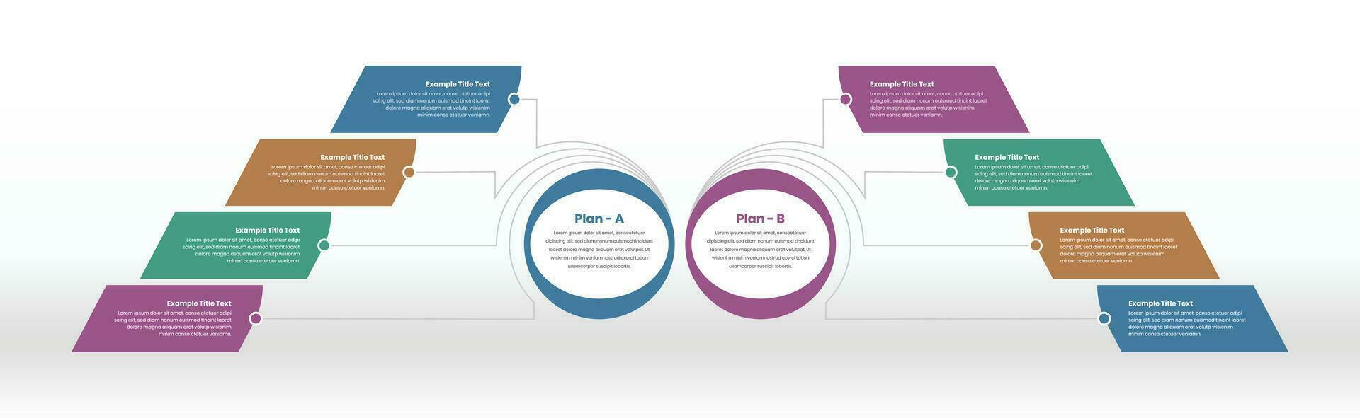 o negócio plano Visão geral e dados apresentação infográfico disposição Projeto vetor