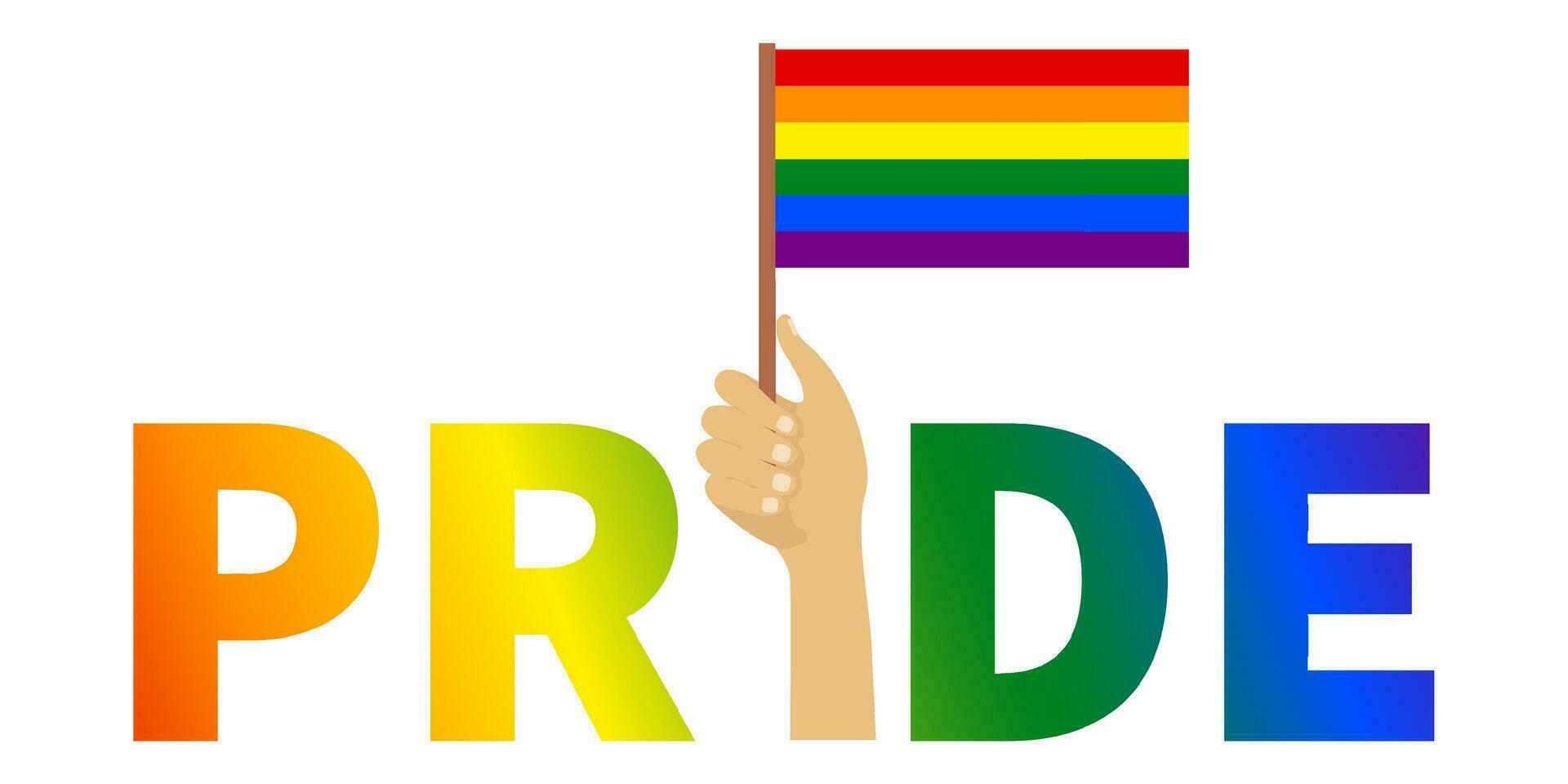 lgbt elemento grampo arte colorida arco Iris lgbtq orgulho mês celebração ícone bandeira vetor