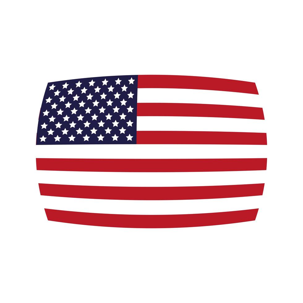 bandeira dos estados unidos da américa vetor