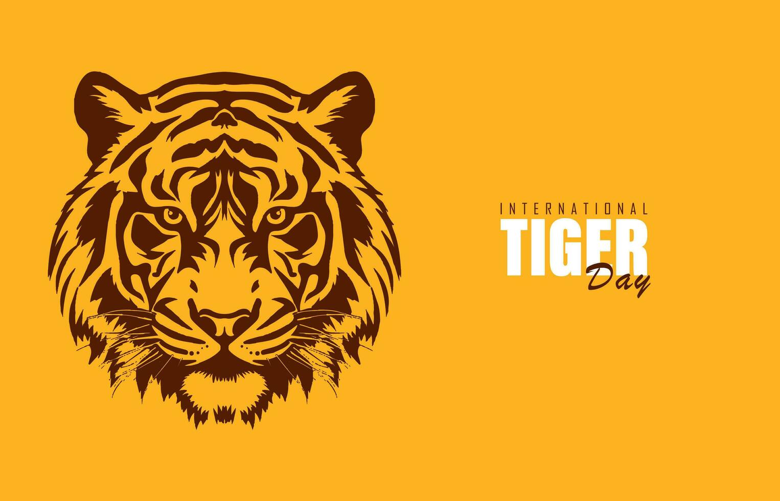 internacional tigre dia, vetor ilustração