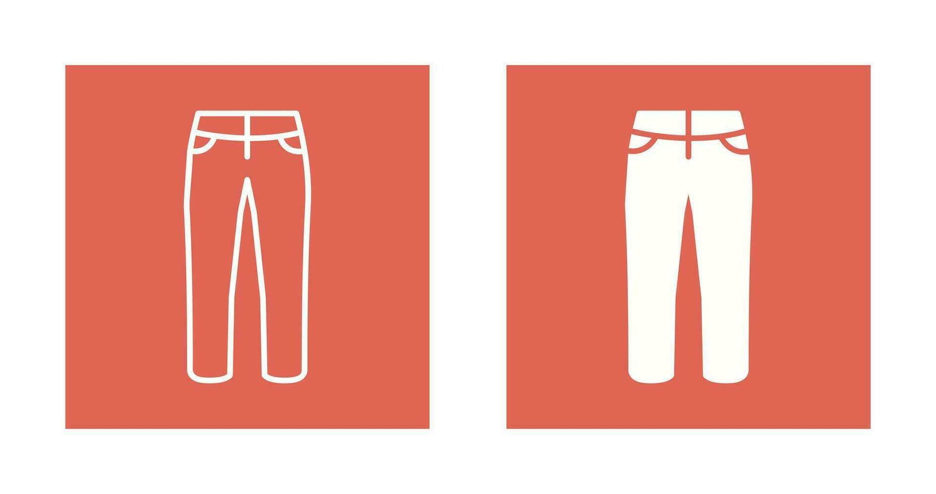 ícone de vetor de calças