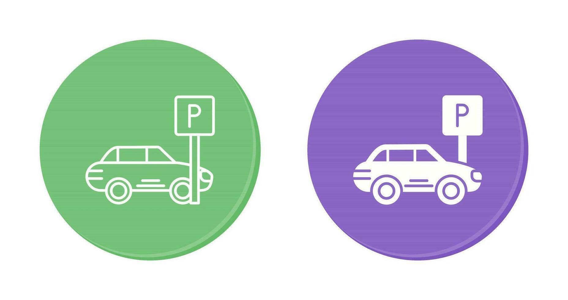 ícone do vetor de estacionamento