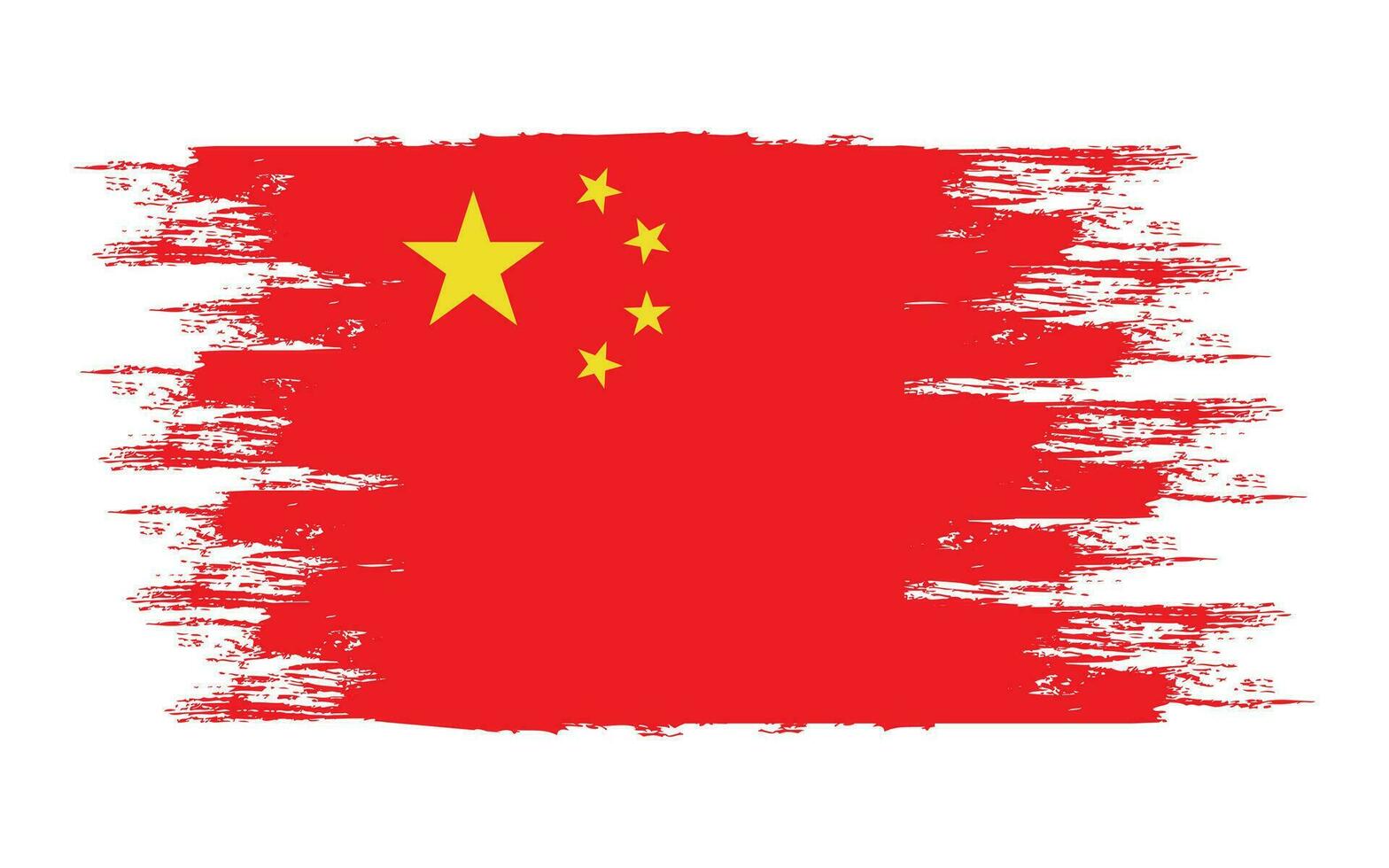 China bandeira modelo escova vetor ilustração