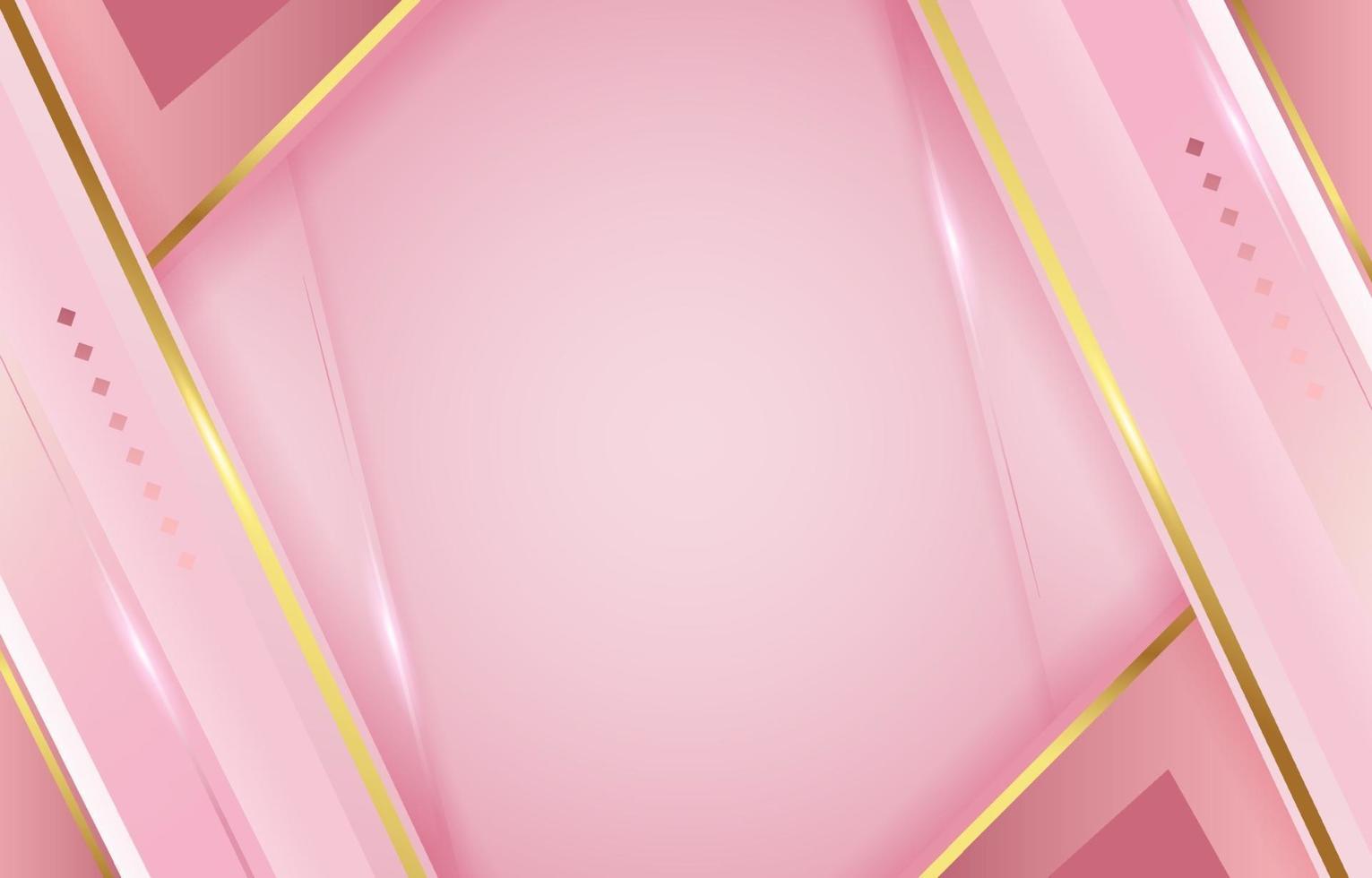 fundo rosa ouro luxuoso vetor