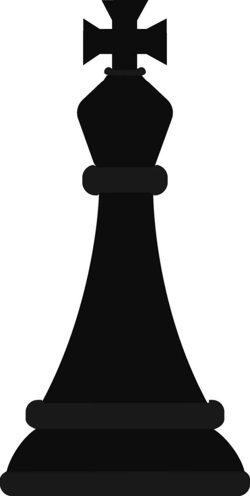 plano vetor estilo ícone do xadrez rei.