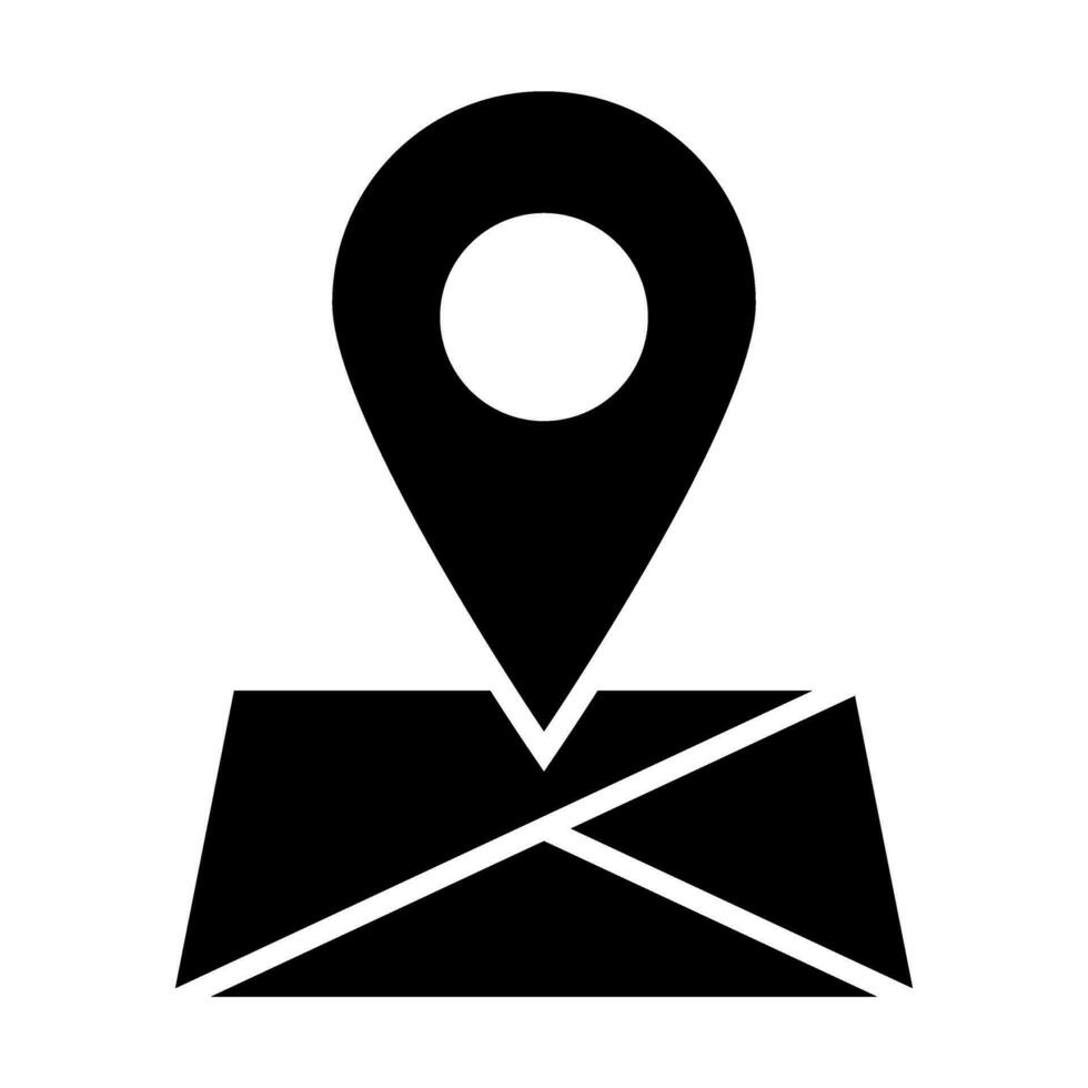 GPS vetor glifo ícone para pessoal e comercial usar.