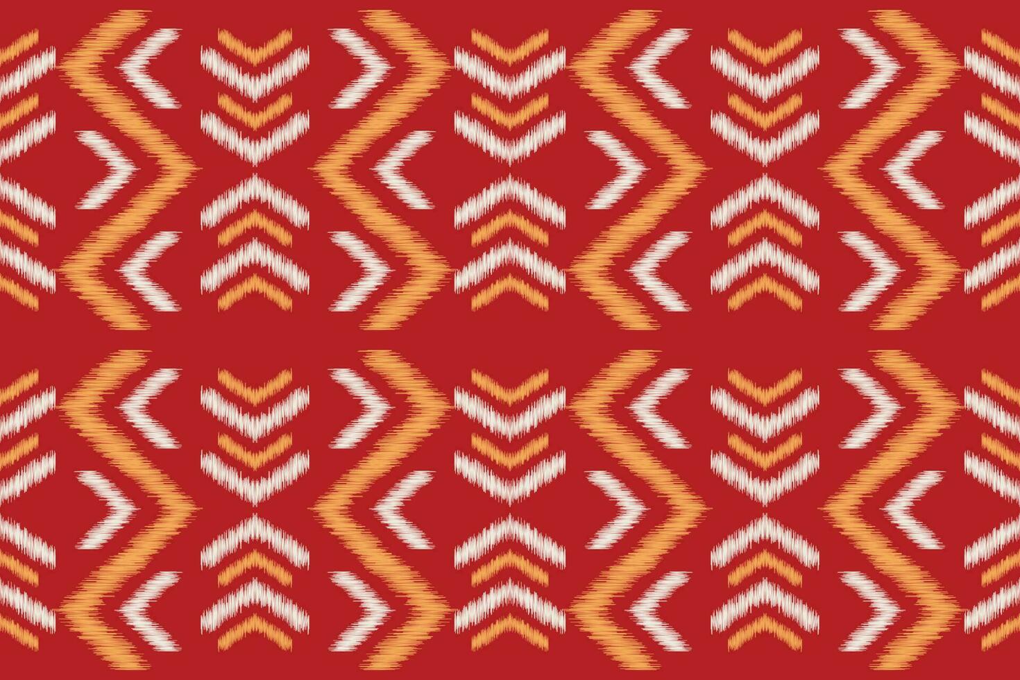 étnico ikat tecido padronizar geométrico estilo.africano ikat bordado étnico oriental padronizar motivos vermelho fundo. resumo,illustration.texture,vestuário,scraf,decoração,tapete,seda. vetor