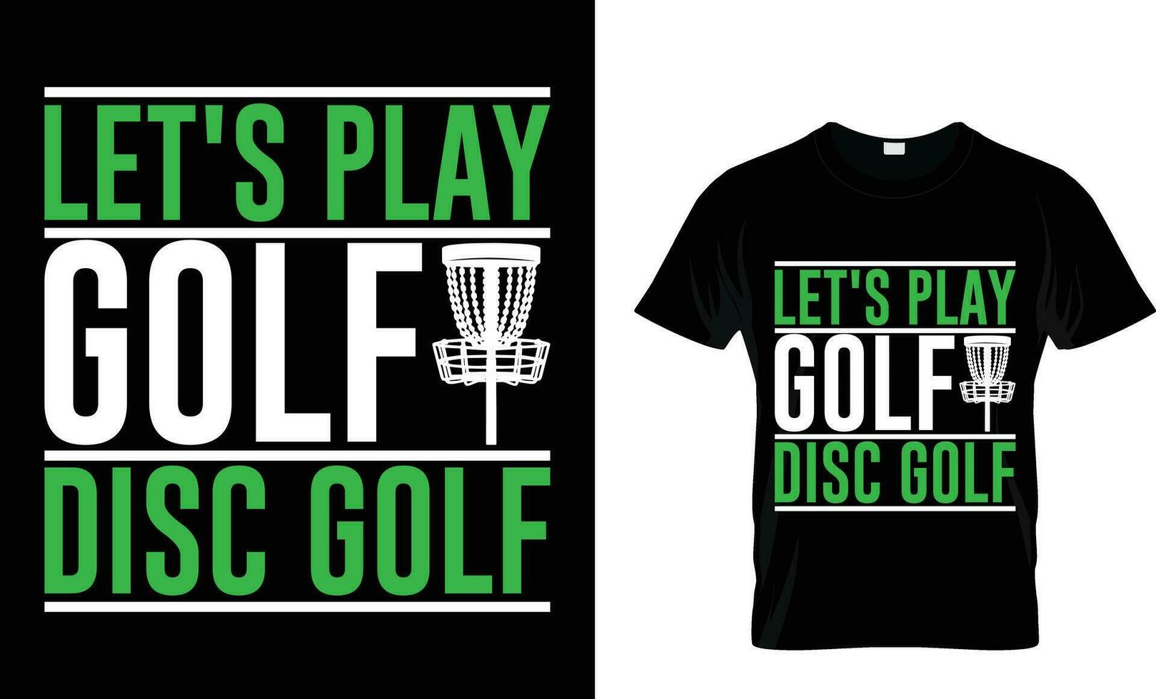 vamos jogar golfe disco golfe camiseta vetor