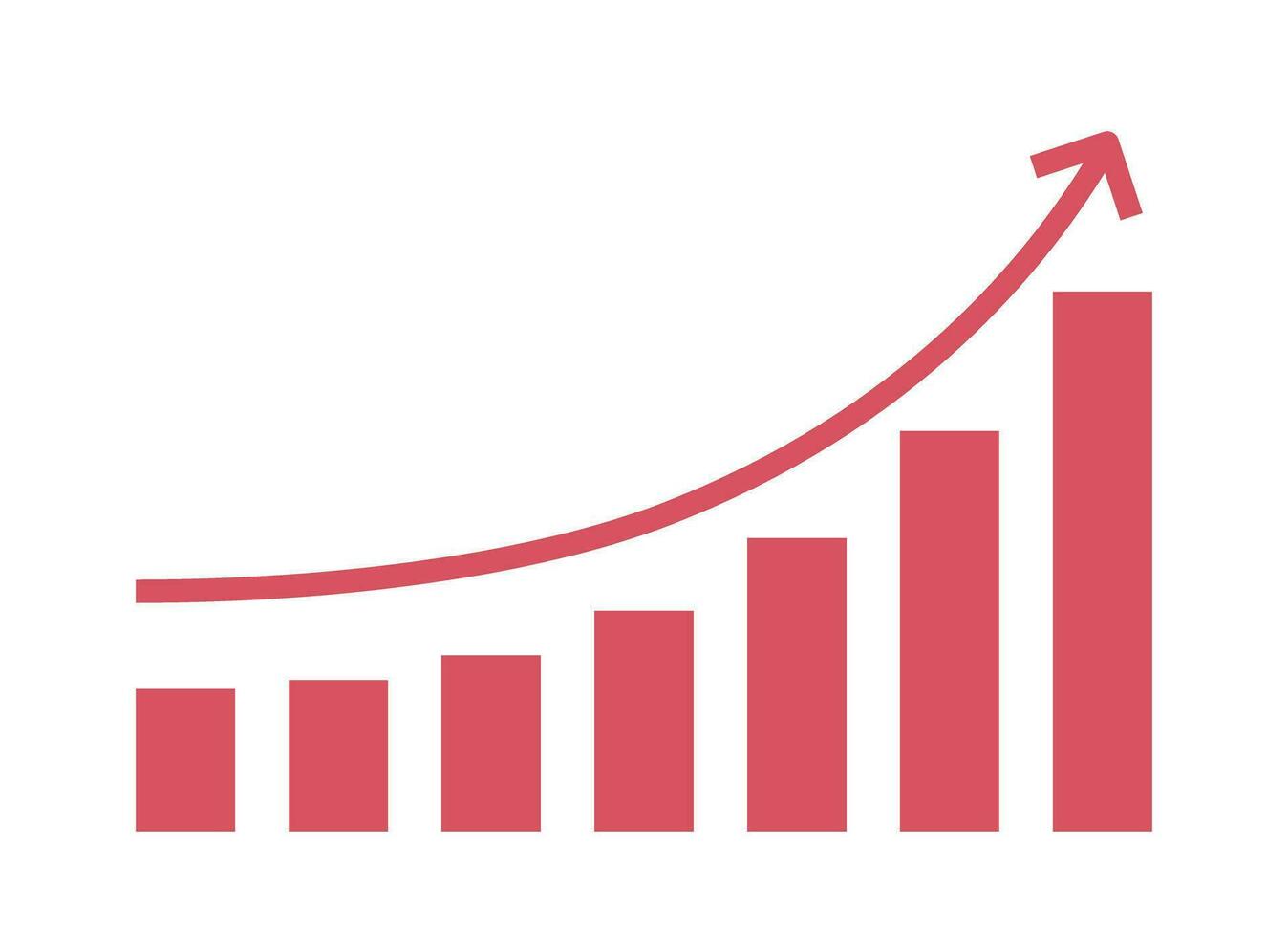 Estatisticas gráfico comovente acima crescimento semi plano cor vetor elemento. Barra gráfico aumentar. lucro sucesso. editável grampo arte ícone em branco. simples desenho animado estilo local ilustração para rede gráfico Projeto