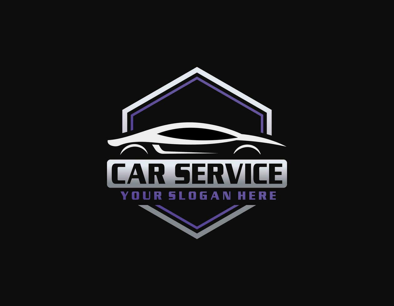 design de logotipo de conceito premium de garagem de carro vetor