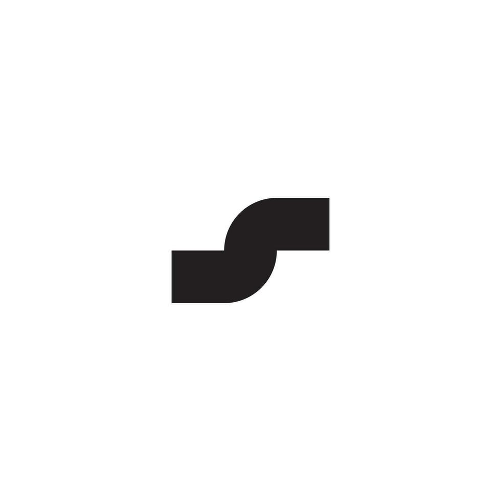 simples carta s monograma logotipo Projeto vetor