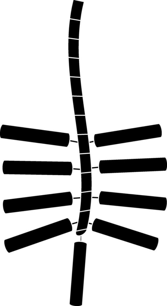 esteira ícone para fogo de artifício conceito dentro silhueta. vetor