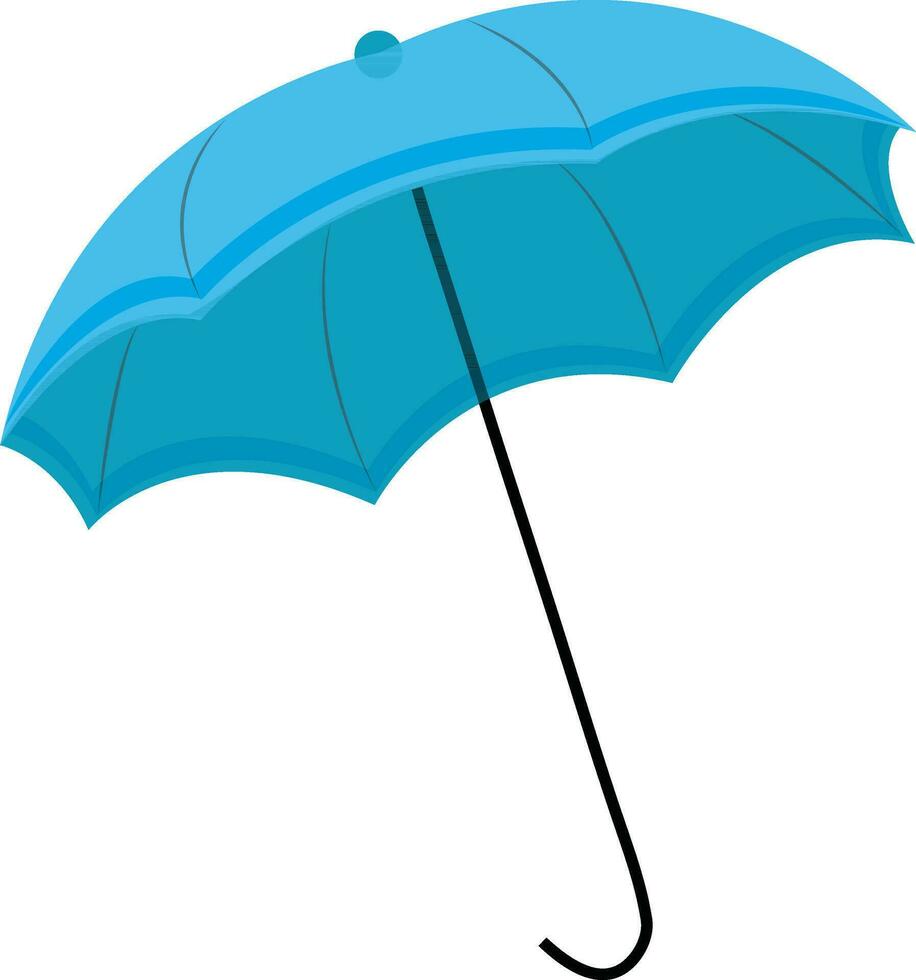 azul cor aberto guarda-chuva ícone. vetor