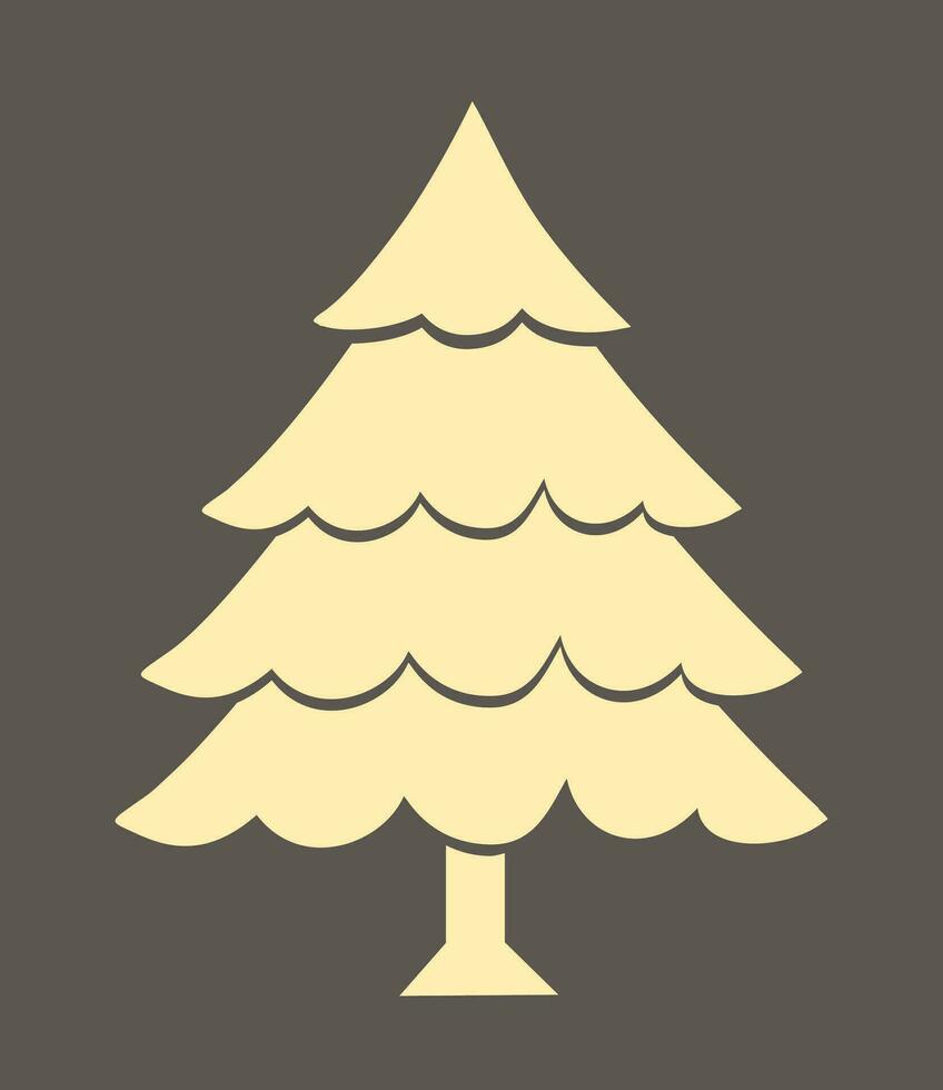 ilustração do uma Natal árvore. vetor