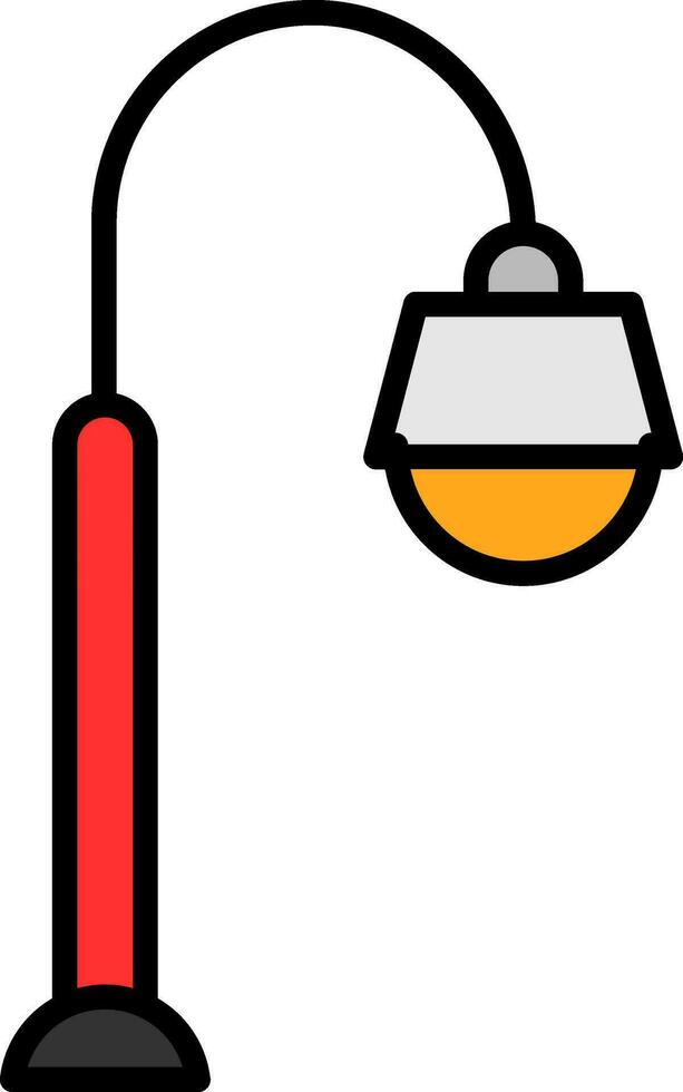 design de ícone de vetor de lâmpada de rua