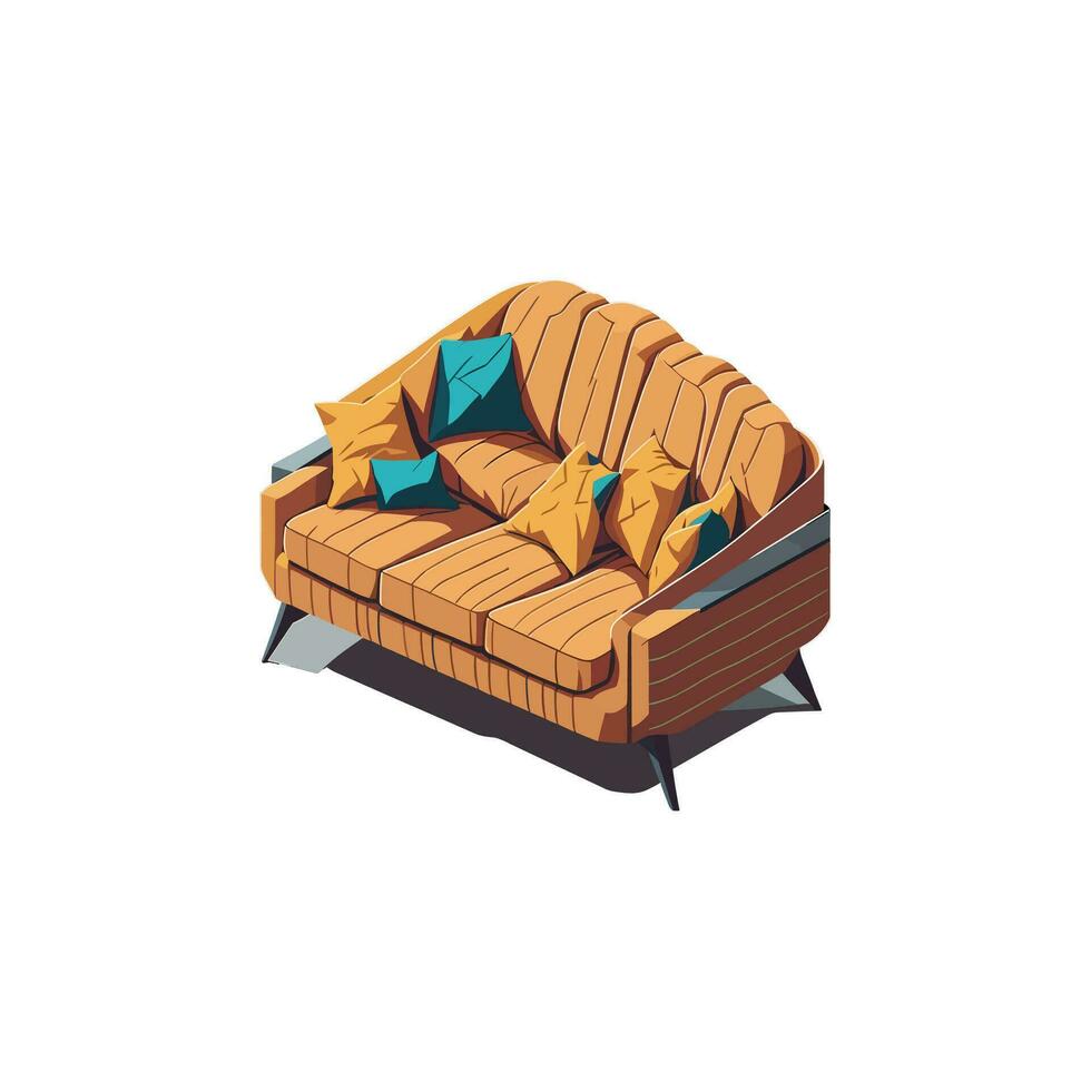 moderno sofá vetor