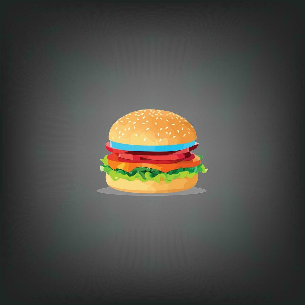 Hamburger vetor ilustração.