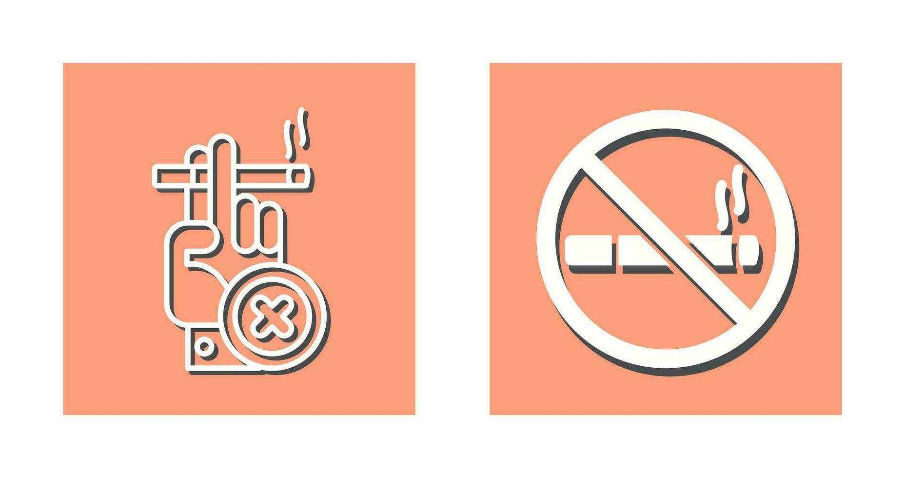 parar de fumar ícone vetorial vetor