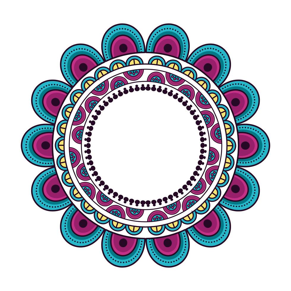 mandala do conceito boêmico e ornamento vetor