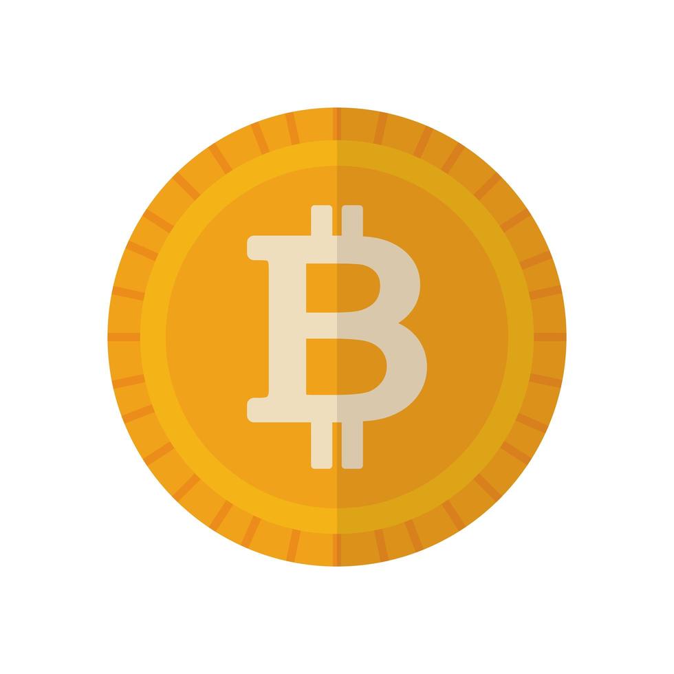 desenho de vetor bitcoin isolado