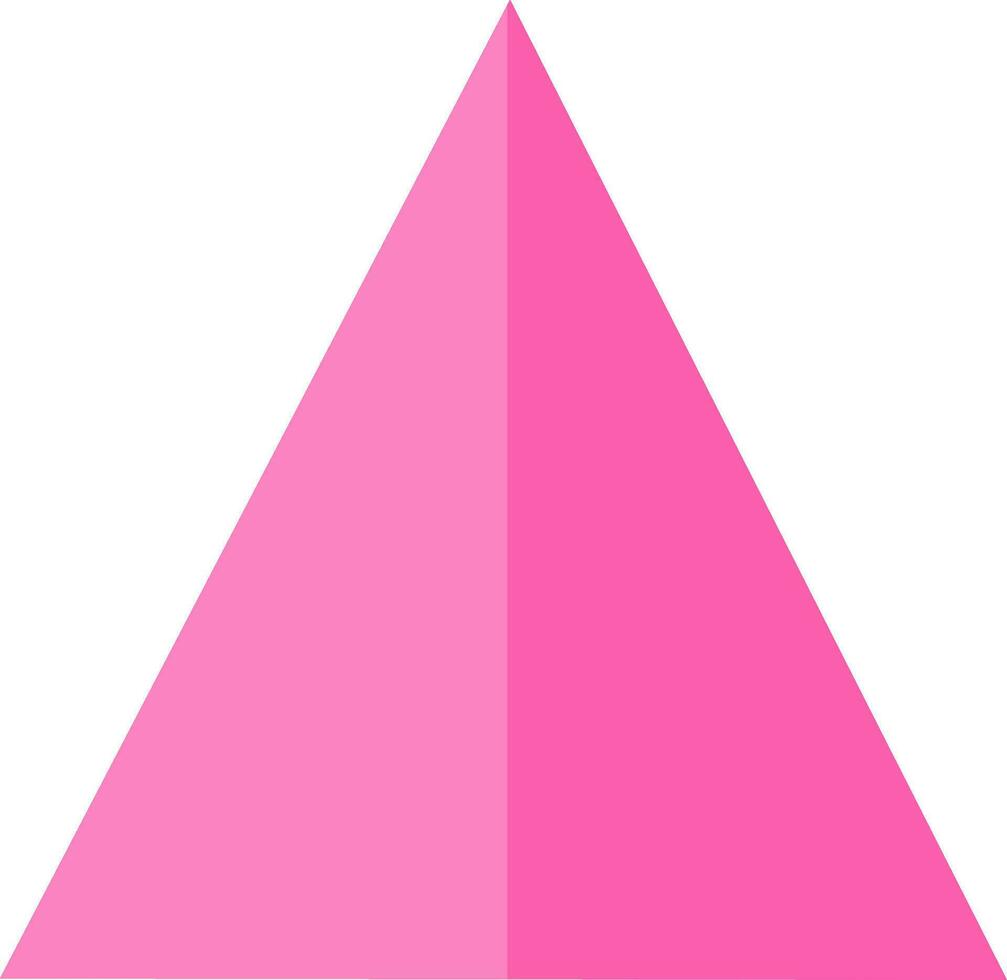 ilustração do Rosa triângulo. vetor