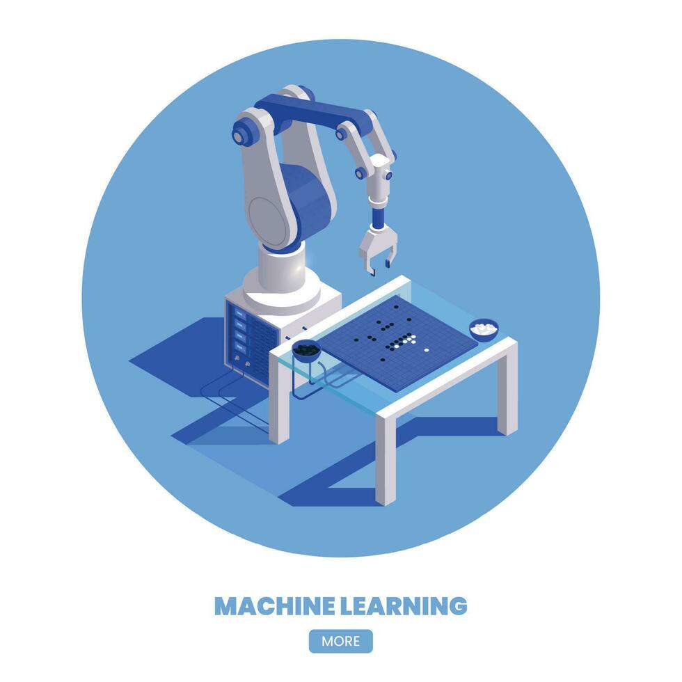 industrial máquina Aprendendo composição vetor