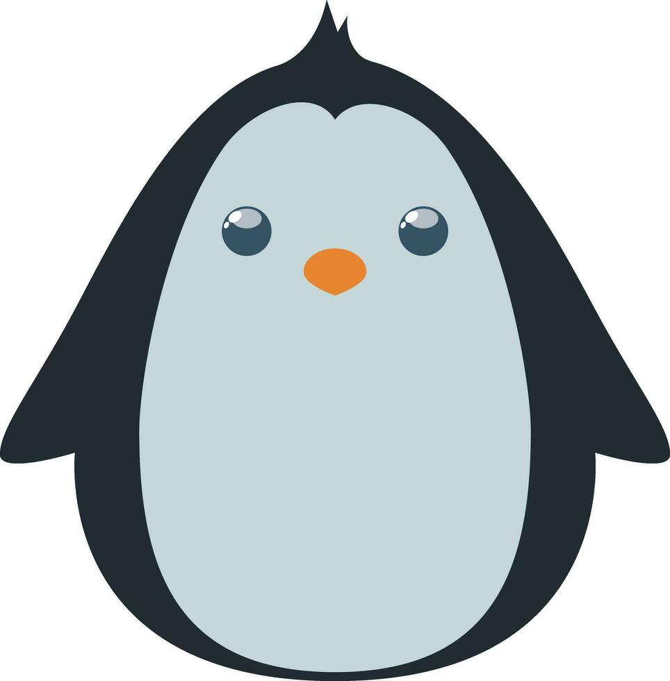 personagem do uma fofa pinguim. vetor