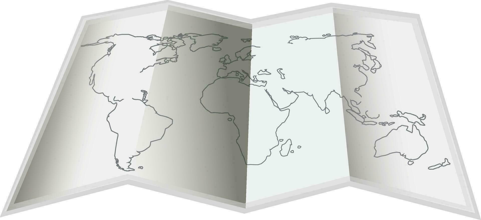 esboço arte ícone do mundo mapa. vetor