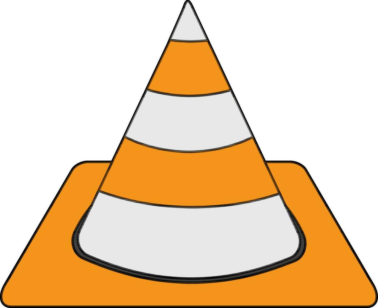 vlc meios de comunicação jogador dentro ícone para vídeo conceito. vetor