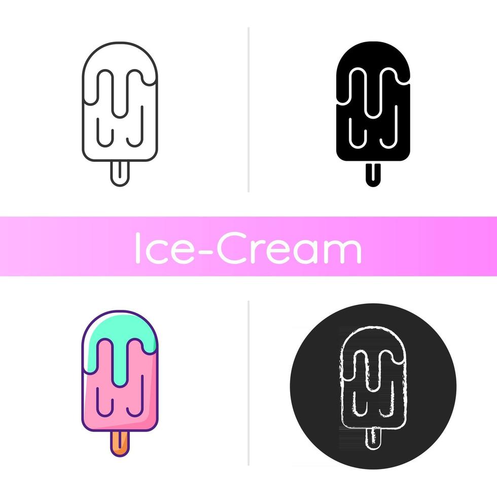 ícone de sorvete de suco de fruta vetor