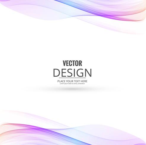 Negócio abstrato elegante onda fundo ilustração vector